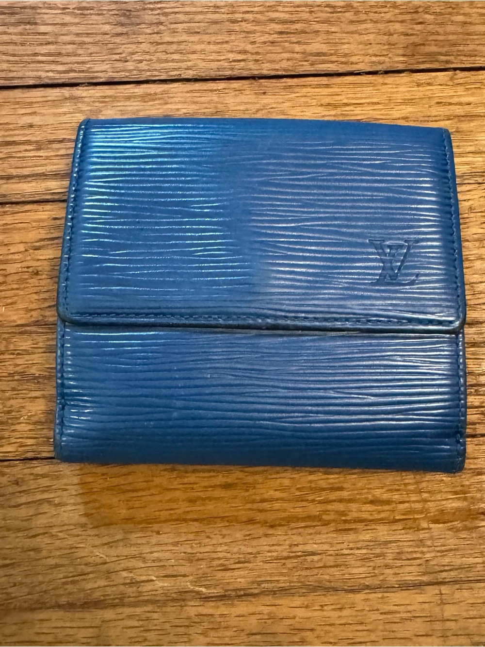 Louis Vuitton Blue Epi Leather Wallet